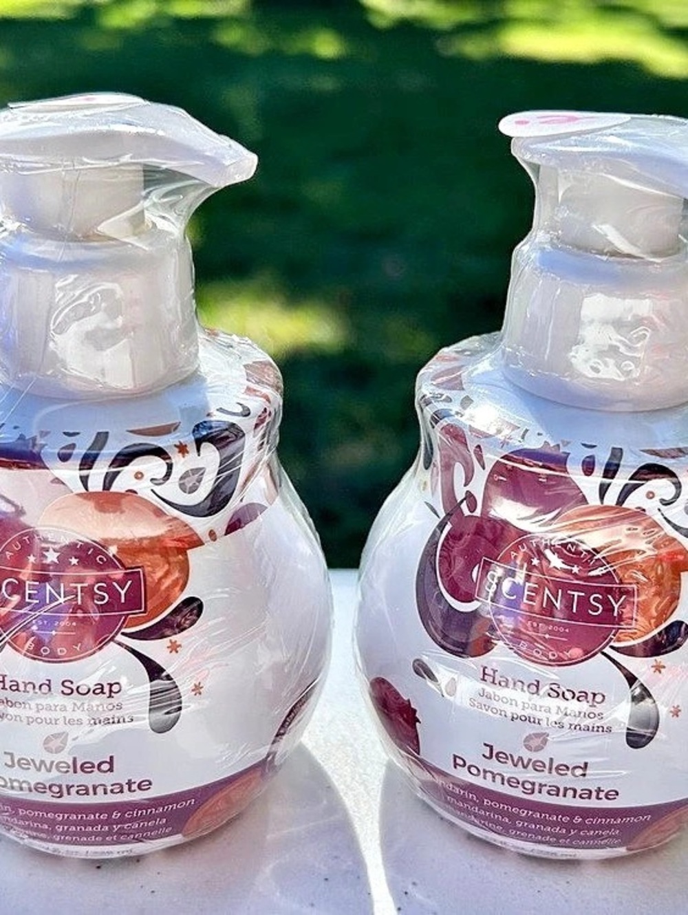 Scentsy Jeweled Pomegranate Hand Soap Set